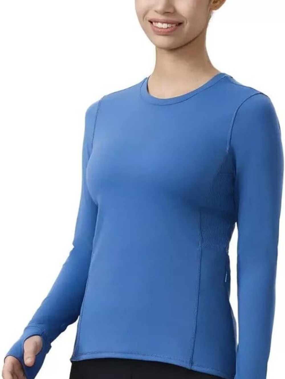 Spyder Active Blue Long Sleeve Workout Shirt Size XL NWT